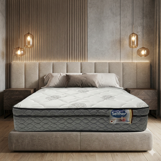 COLCHON KING SIZE SELTHER ANTIBACTERIAL 🔥PAGO SEMANAL $210🔥