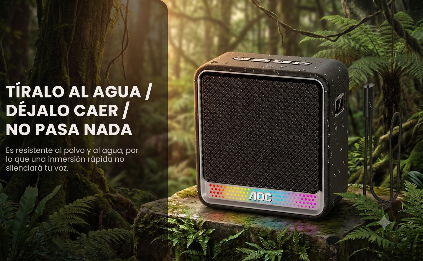 BOCINA AOC Bluetooth Portatil 10W  ✨PAGO SEMANAL $30✨