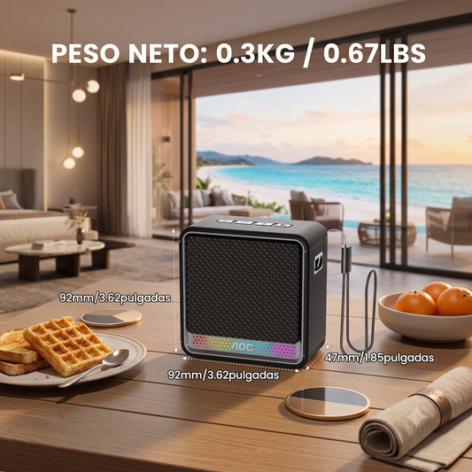 BOCINA PORTATIL AOC Bluetooth Portatil 10W  ✨PAGO SEMANAL $30✨
