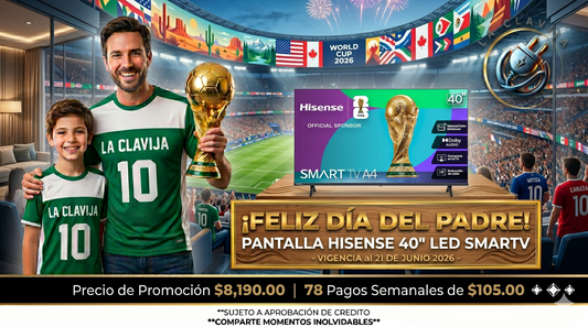 PANTALLA HISENSE 40" LED SMARTV 🔥PAGO SEMANAL $125✨🚛