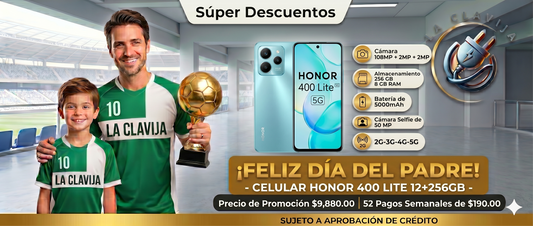 HONOR 400 LITE 12+256GB  ✨PAGO SEMANAL $210✨