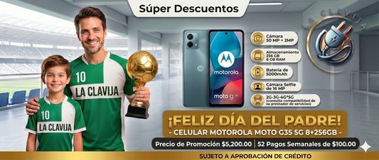 MOTOROLA MOTO G35 5G 8+256GB  ✨PAGO SEMANAL $120✨