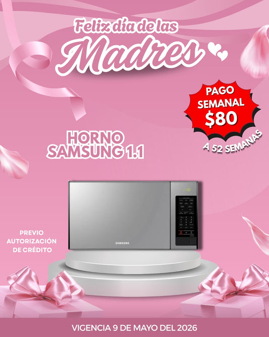 HORNO DE MICROONDAS SAMSUNG DE 1.1 🔥PAGO SEMANAL $110🔥