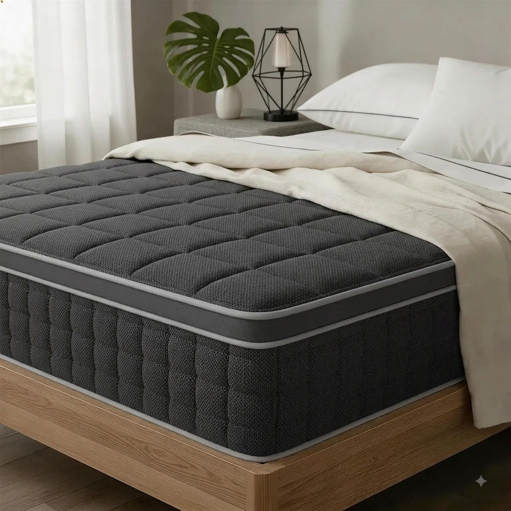 COLCHON MATRIMONIAL HIBRIDO PREMIUM MEMORY FOAM EN CAJA  🔥PAGO SEMANAL $165🔥