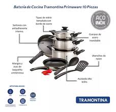 BATERIA TRAMONTINA ACERO INOXIDABLE 10 PIEZAS *PAGO SEMANAL $60*