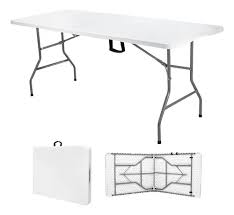 MESA PLEGABLE 1.80MTS CON 6 SILLAS DE PLÁSTICO ✨PAGO SEMANAL $115✨