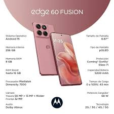 MOTOROLA MOTO EDGE 60 FUSION 5G  8+256GB ✨PAGO SEMANAL $190✨