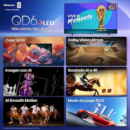 PANTALLA HISENSE 55" 4K SMARTV 🔥PAGO SEMANAL $190🔥