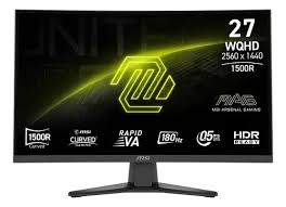 MONITOR GAMER MSI Mag 275cqf E18 27 Curvo Wqhd 180hz 0.5ms Negro✨PAGO SEMANAL $110✨